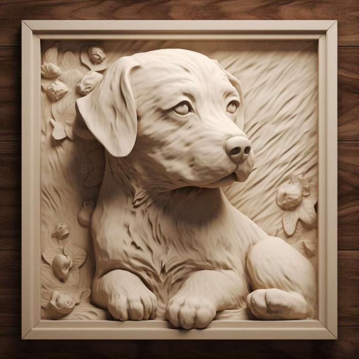 Nature and animals (puppy 3, NATURE_5231) 3D models for cnc